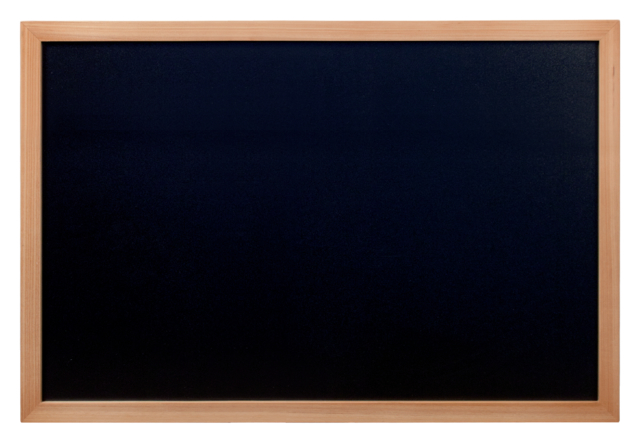 Krijtbord Securit Wand 60cmx80cm + Marker Teak Hout