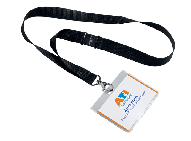 Badge 60x90mm met textielband Durable 8600  pk á 5
