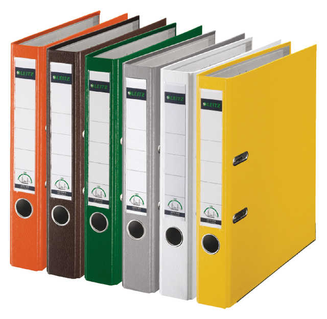 Ordner Leitz 1015 A4 50mm plastic bruin