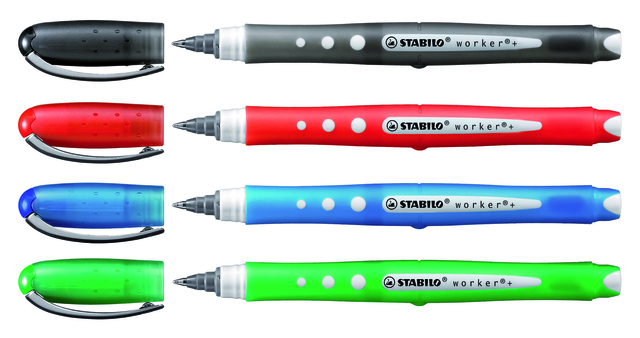 Rollerpen STABILO worker 0.5mm colorful 2019/46 zwart